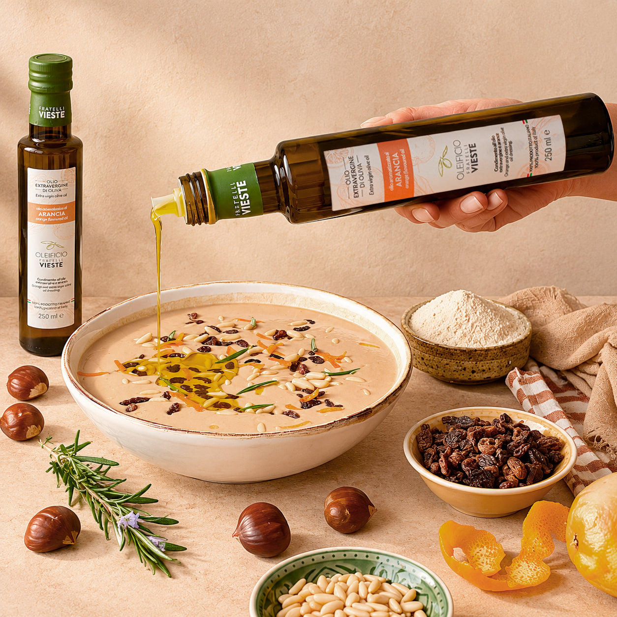 Olio extravergine aromatizzato all'arancia di Oleificio Fratelli Vieste, Vieste sul Gargano