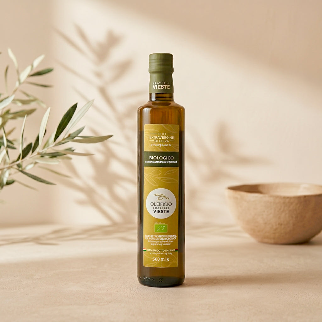 Biologico, olio extravergine di oliva biologico del Gargano. Oleificio Fratelli Vieste