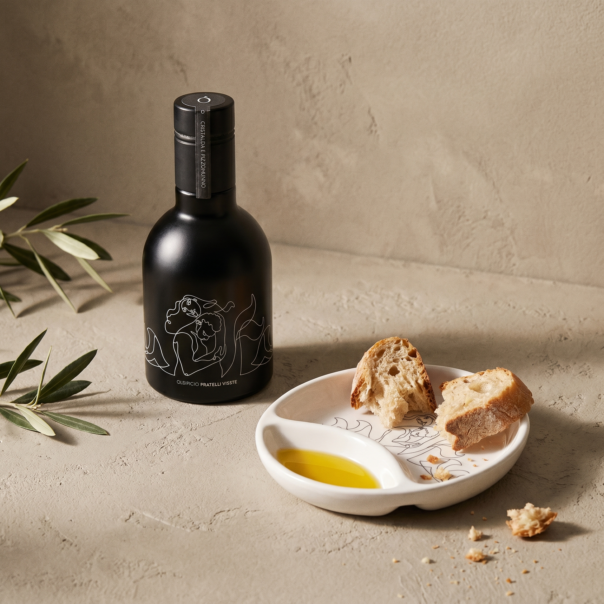Confezione regalo degustazione Cristalda e Pizzomunno, contenuto della confezione. Oleificio Fratelli Vieste