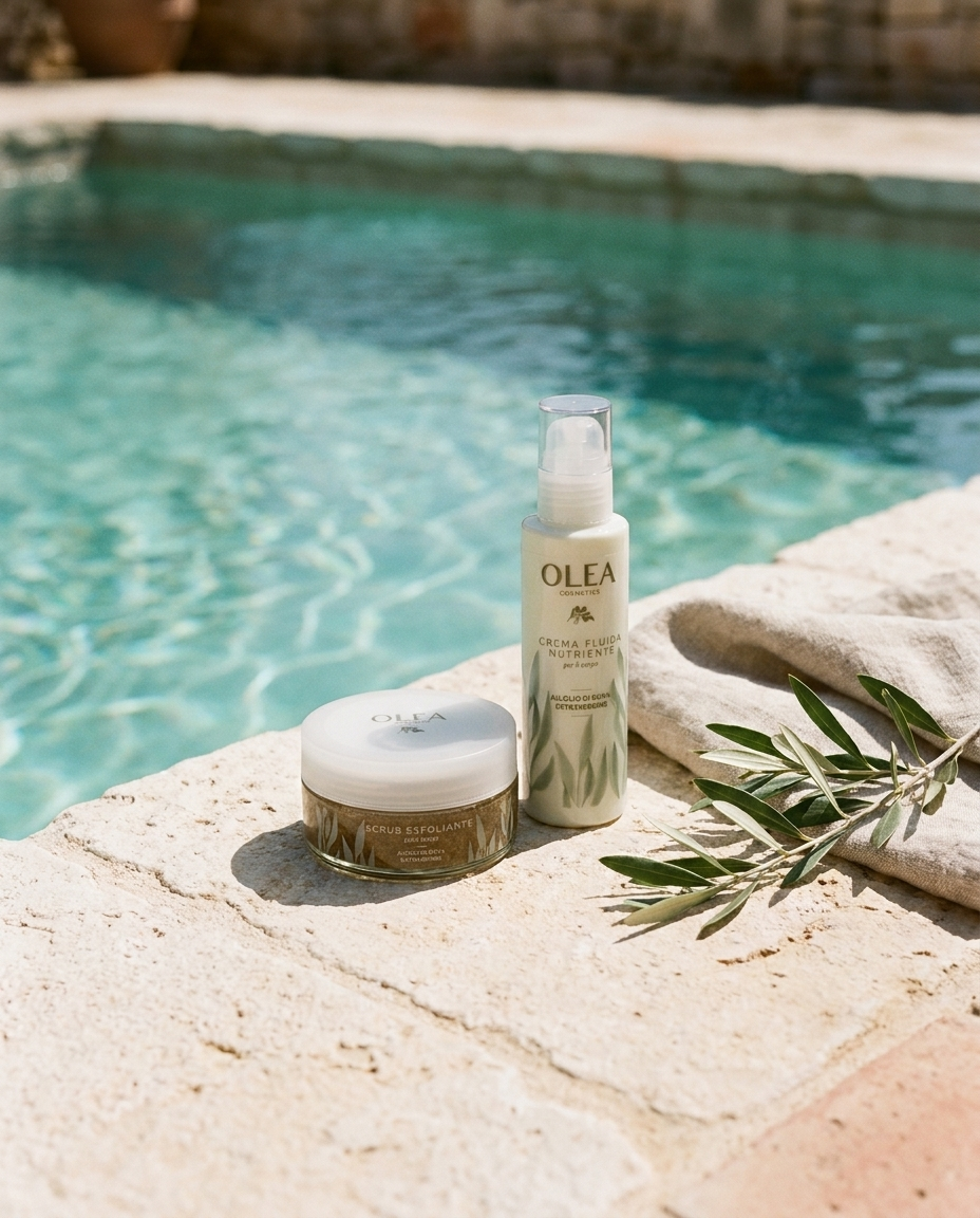 Linea cosmetica OLEA all'olio di oliva Oleificio Fratelli Vieste: shampoo, sapone e crema
