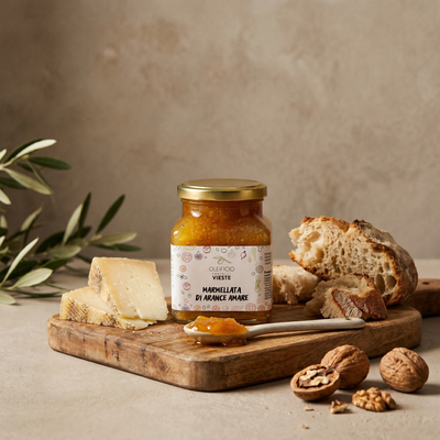 Dettaglio della marmellata di arance amare. Oleificio Fratelli Vieste